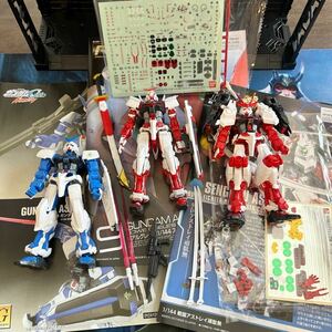 RG 1/144 ガンダムアストレイレッドフレーム　HG戦国アストレイ　ブルーフレーム　素組み 3体セット　組み立て完成品　※送料無料　完成品