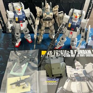 HG 1/144 Ez-8 1体塗装有り　陸戦型ガンダム 2体　計3体セット　組み立て完成品　※送料無料　完成品　素組　ガンダム