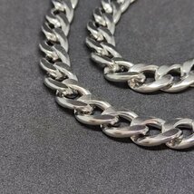 Silver Necklace プラチナ チェーン 50cm 11mm 銀 【鍍金】 ネックレス シルバーネックレス 喜平 メンズ レディース 兼用_画像1