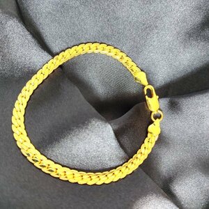 Bracelet Gold 金 ブレスレット チェーン 18k 刻印あり ゴールド 鍍金 メンズ レディース