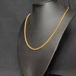 喜平 ネックレス 18K Gold Plated チェーン ネックレス 金 ロープチェーンの画像4