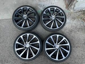 632　LOXARNY テンベストタービン　17インチアルミ＆タイヤ　17×5.5J +45　165/40R17　4本セット　中古品