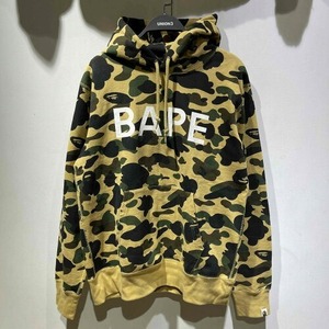  A BATHING APE CAMO BAPE LOGO PRINT HOODIE XLサイズ 001PPE701025X アベイシングエイプ ベイプ ロゴプロント カモ パーカー 