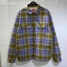 Supreme 22aw Shearling Lined Flannel Shirt Size-L シュプリーム シアリングラインドフランネルシャツ_画像1