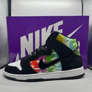 NIKE SB 21ss Dunk High TV SIGNAL Black 27.5cm CZ2253-100 ナイキエスビー ダンクハイ テレビシグナルブラック スニーカー