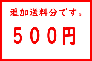 追加送料分 500円