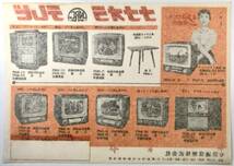 七欧通信機「ナナオラテレビ」広告（2/NRC/TV/ちらし/昭和30年前後?/レトロ/JUNK）_画像2