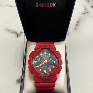 電池交換済み　CASIO G-SHOCK レッド　5081 極美品　Gショック　Protection 赤　