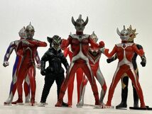 フィギュアまとめ売り/在庫処分/ウルトラマンシリーズ ソフビ 8体/ウルトラセブン タロウ ティガ ガイア バルキー星人 等【G020】_画像2