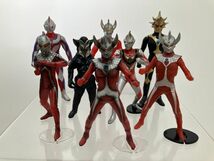 フィギュアまとめ売り/在庫処分/ウルトラマンシリーズ ソフビ 8体/ウルトラセブン タロウ ティガ ガイア バルキー星人 等【G020】_画像1