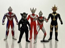 フィギュアまとめ売り/在庫処分/ウルトラマンシリーズ ソフビ 8体/ウルトラセブン タロウ ティガ ガイア バルキー星人 等【G020】_画像3