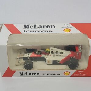 ミニカー / McLaren HONDA MP 4/5 Ayrton SENNA Ref.021 / BOSS COURTAULDS / FORMULA 1 MODELS / ONYX / 箱付【G015】の画像1