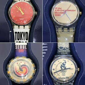 腕時計/ジャンク扱い/SWATCH HISTORICAL OLYMPIC GAMES COLLECTION スウォッチ/時計9点/動作未確認/取説・輸送箱付【Z040】の画像8