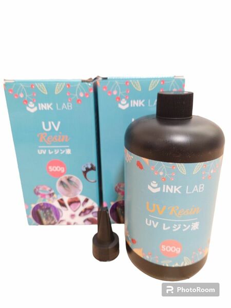 UV レジン液 INK LAB 500g 2本セット ハードタイプ