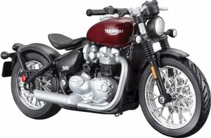 1/18 トライアンフ ボンネビル ボバー レッド 赤 Triumph Bonneville Bobber dark red black 1:18 Bburago 梱包サイズ60