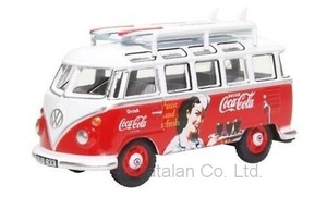 1/76 フォルクスワーゲン バス サンバ コカコーラ サーファー サーフボード VW T1 Samba Bus Coca-Cola 1:76 Oxford 60サイズ