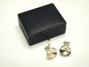 3A メンズ アクセサリー GEORG JENSEN ジョージ ジェンセン カフス silver シルバー 925 S DENMARK 男性用 箱付き 約18.4ｇ