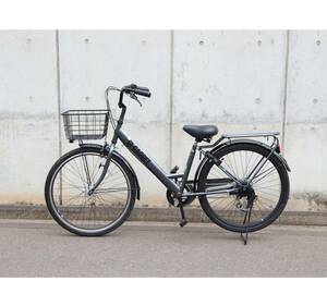 CHACLE/ tea kru bicycle air less wide GI-GADGET/GIga jet FW-CC266GIHDW-BAA 26 -inch / exterior 6 step shifting gears / charcoal [ZU849ji+]