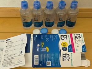 ボシュロム レニュー フレッシュ 120ml×5本　合計600ml　コンタクト 洗浄液　保存液