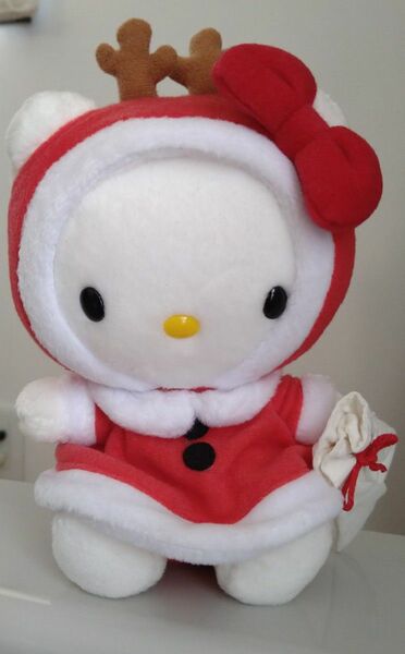 ハローキティ Hello Kitty ぬいぐるみ 着ぐるみ マスコットトナカイコスプレ　クリスマス