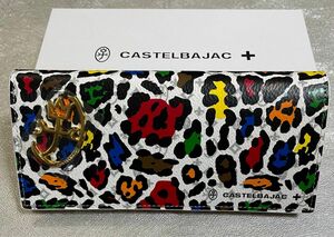 カステルバジャック castelbajac 長財布 かぶせ長札 牛革 reopard レオパール 029614