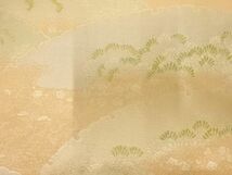 ys6936451; 川島織物製　雪芝に松模様織出し袋帯【リサイクル】【着】_画像4