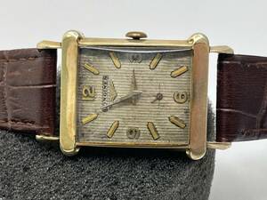 【M43】貴重品 LONGINES cal.9LT 10K GOLD FILLED 17 JEWELS スモールセコンド メンズ 手巻き 腕時計 稼働品 アンティーク