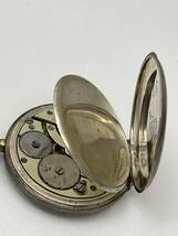 【M63】TAVANNES WATCH Co 0.800 銀製ケース スモールセコンド 懐中時計 手巻き 稼働品 アンティーク時計_画像7
