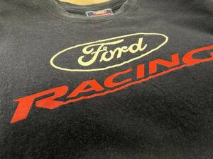 90s ビンテージ VINTAGE GOD購入 FORD RACING (フォード・レーシング) Tシャツ(XXL)