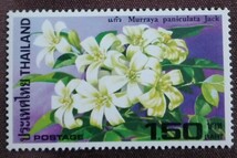 タイ　1982 花 4完 植物　未使用糊あり_画像4