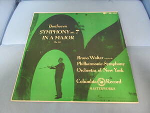 　【US COLUMBIA直輸入盤6-EYEモノラル】　ベートーヴェン/交響曲第7番　ブルーノ・ワルター指揮ニューヨーク・フィル　【26】
