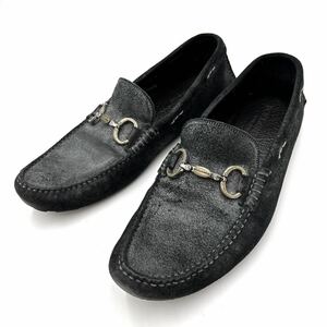 F ＊ イタリア製 '高級紳士靴' DOLCE&GABBANA ドルチェ&ガッバーナ 本革 ビットローファー 革靴 モカシン UK8.5 27.5cm メンズ シューズ