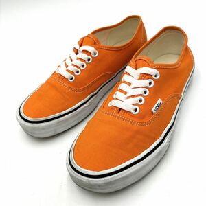 J ＊ 履き心地抜群 '人気モデル' VANS バンズ CANVAS ローカット スニーカー 25cm メンズ シューズ ORANGE