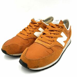 E @ 18年製 '履き心地抜群' New Balance ニューバランス U420OWN スエード LEATHER ローカット スニーカー 26cm メンズ 紳士服 シューズ 