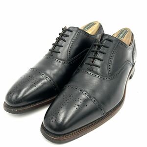 B @ 良品 / 日本製 '高級感溢れる' SCOTCH GRAIN スコッチグレインHIROKAWA ヒロカワ 本革 ビジネスシューズ 革靴 25cm 紳士靴 BLACK 黒系