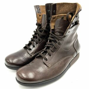 A @ 極上レザー使用 '履き心地抜群' PR-1 by PREMIATA プレミアータ 本革 LEATHER ハイカット ブーツ US7.5 25.5cm 紳士靴 シューズ 茶系