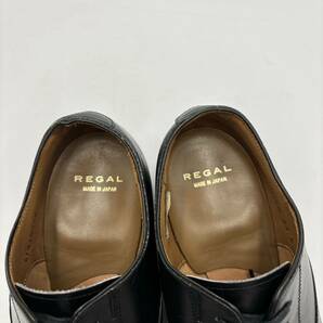 A ＊ 日本製 '極上LEATHER使用' REGAL リーガル 本革 ストレートチップ 内羽根式 オックスフォード ビジネスシューズ 革靴 23cm メンズの画像7