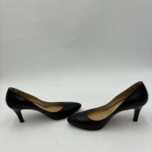 ＊ 良品 箱付き 日本製 '洗練されたシルエット' EPOCA THE SHOP エポカ 本革 ヒール パンプス 革靴 ビジネスシューズ EU37 23.5cm BLACK_画像5