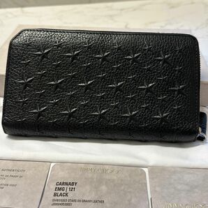 新品同様！　ジミーチュウ　JIMMY CHOO 財布　長財布　スター　カーナビー ラウンドファスナー