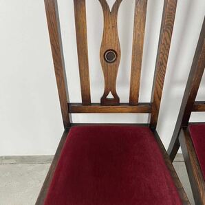 ■ダイニングチェア２脚セット■古木椅子・フランス アンティーク家具・イギリス ヴィンテ―ジ 2脚の画像4
