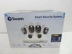 CV5587 unused SWANs one 8CH 4K DVR system 2TBba let type camera 2 pcs & dome type camera 4 pcs total 6 pcs. set SWDVK-85680W4WL2D-JP