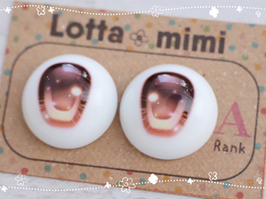 デカールアイ【Type01 ピンクブラウン A品】22mm相当 Lotta mimi