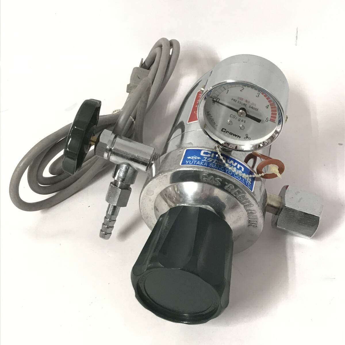 YUTAKA Crown 炭酸ガス圧力調整機 レギュレター - 工具/メンテナンス