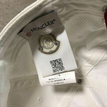 MONCLER BERRETTO Cap モンクレール キャップ ホワイト 帽子_画像9