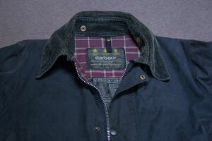 Barbour BORODER バブアー ボーダー　　オイルコットンジャケット ビンテージ　ネイビー　