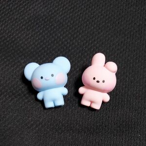 BT21　バスボール　2個セット ピンク&水色 フィギュア 人形