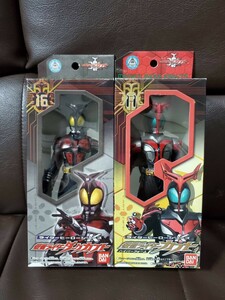 ライダーヒーローシリーズ 仮面ライダーカブト 仮面ライダーダークカブト BANDAI ソフビ フィギュア