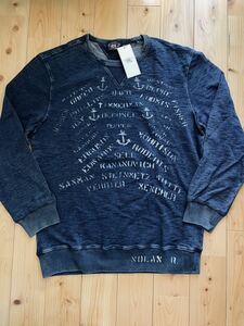 希少　新品　RRL “Indigo Dyed Sweat” L インディゴ スウェット ステンシル ミリタリー Ralph Lauren ヴィンテージ　ダブルアールエル　