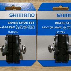SHIMANO R55C4 ULTEGRA シマノ カートリッジ ブレーキシュー セット BR-R8000 2セット1台分の画像1