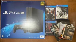 SONY PlayStation4 Pro PS4 CUH-7200B 1TB ソフト付き